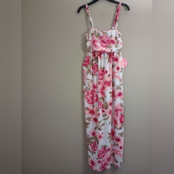 Love Circle Tropical Floral Midi Dress Size Small - Picture 1 of 8